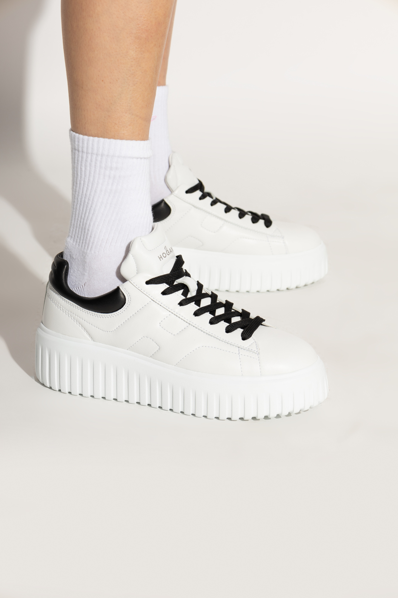スニーカー Hogan Platform Sneakers With Black Accents Hogan Platform sneakers 'H-Stripes' | Women's Shoes | Vitkac